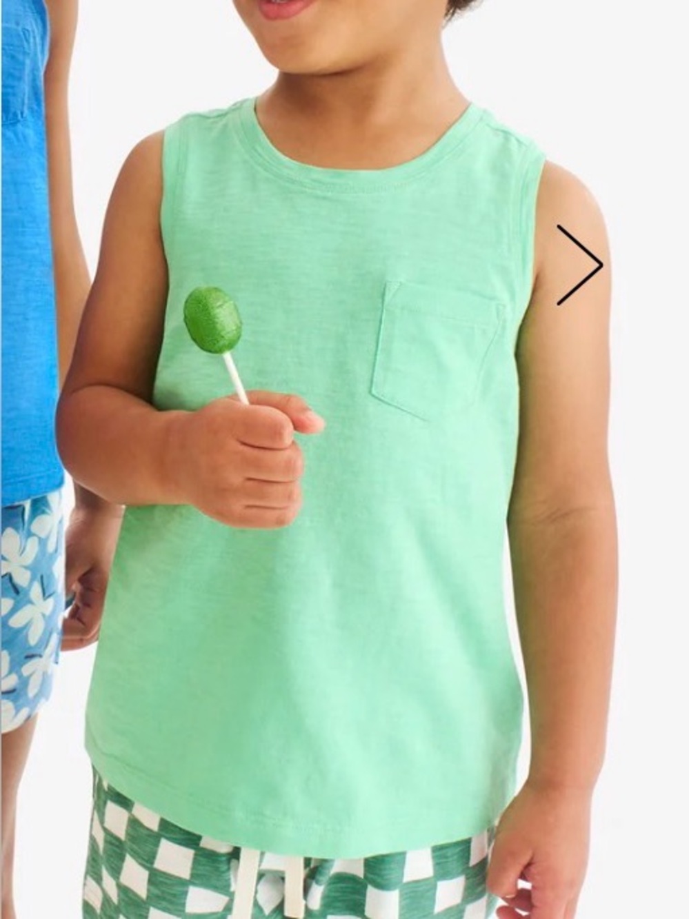 NWOT Cat & Jack Kids Mint Green Pocket Tank Top